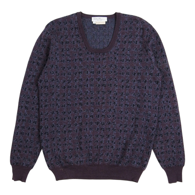 Salvatore Ferragamo Patterned Sweater Size Medium