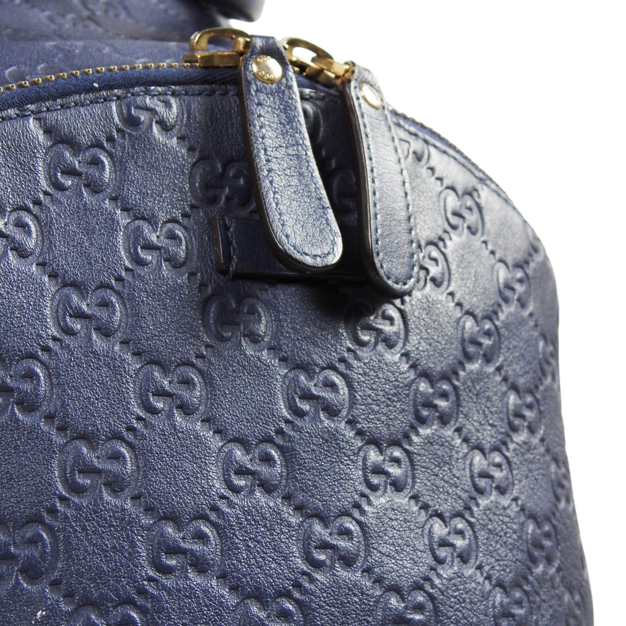 Gucci Leather GG Monogramed Backpack