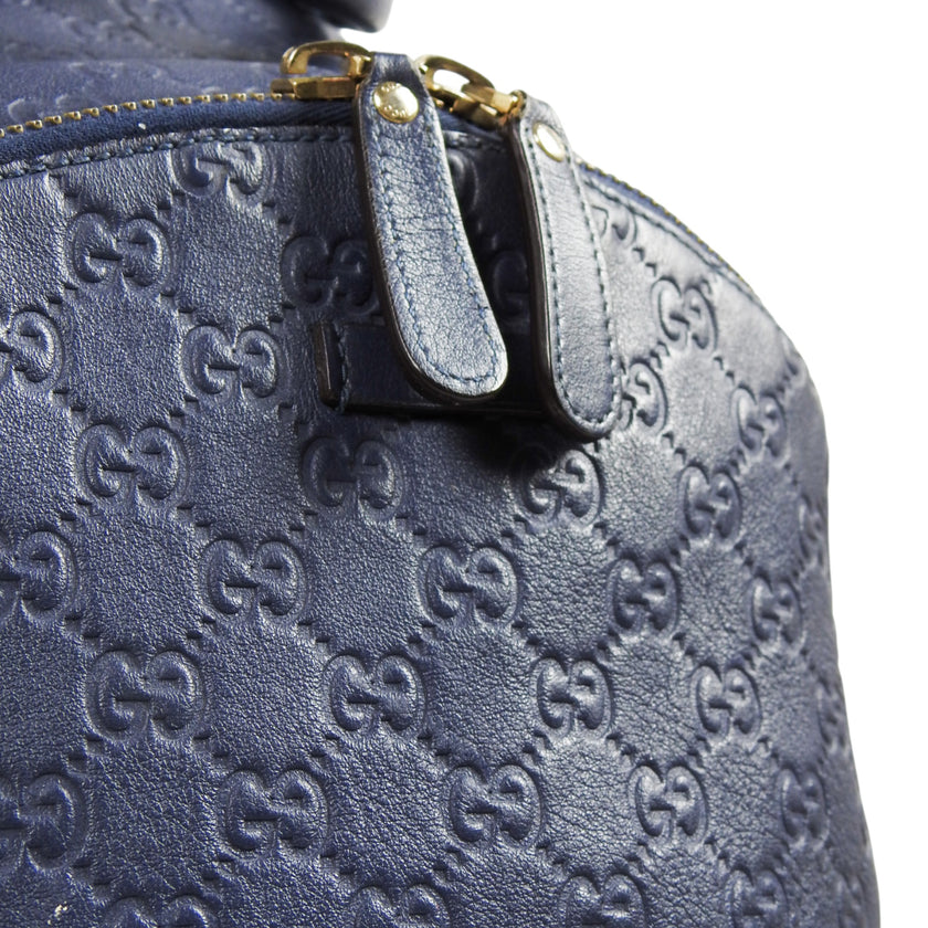 Gucci Leather GG Monogramed Backpack