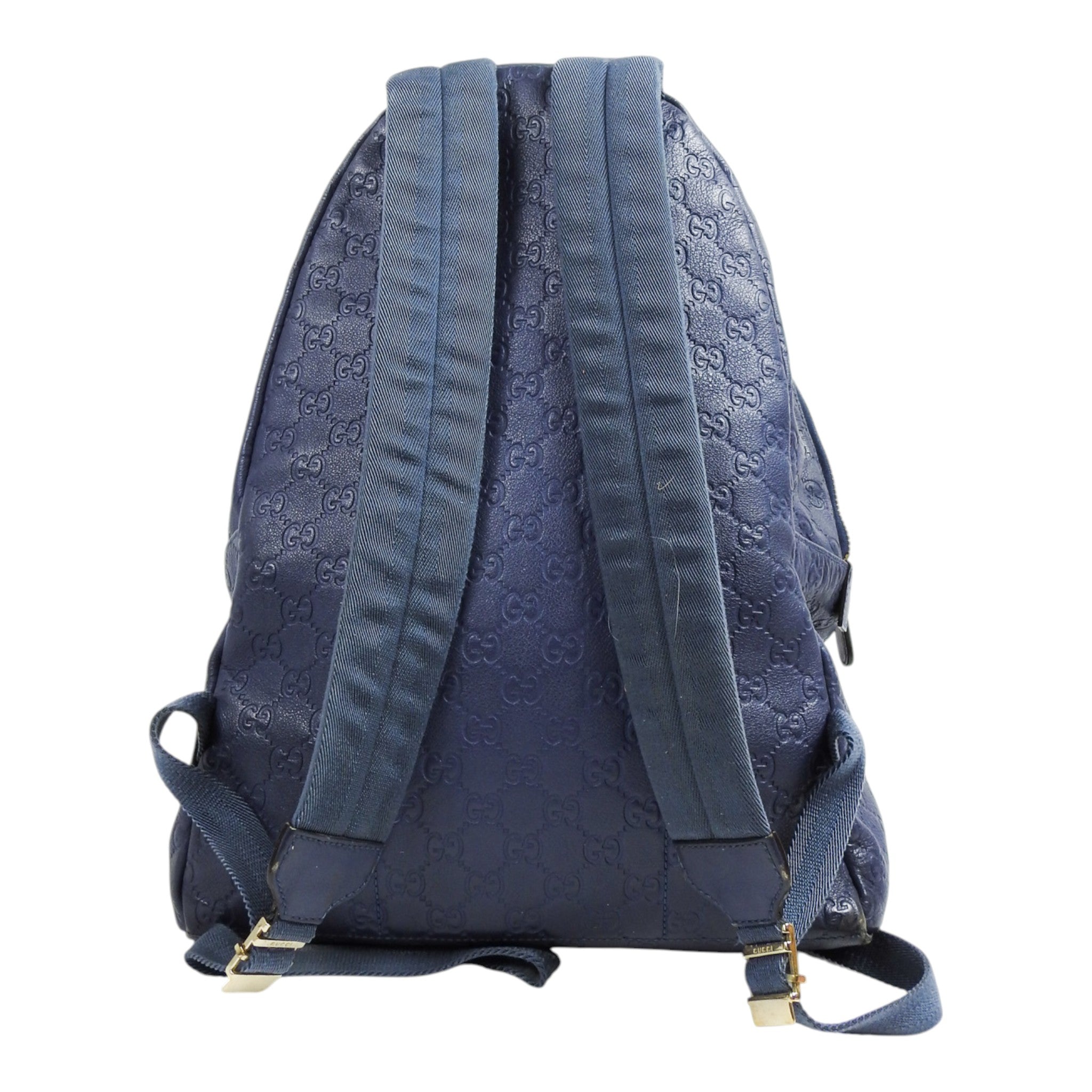 Gucci Leather GG Monogramed Backpack