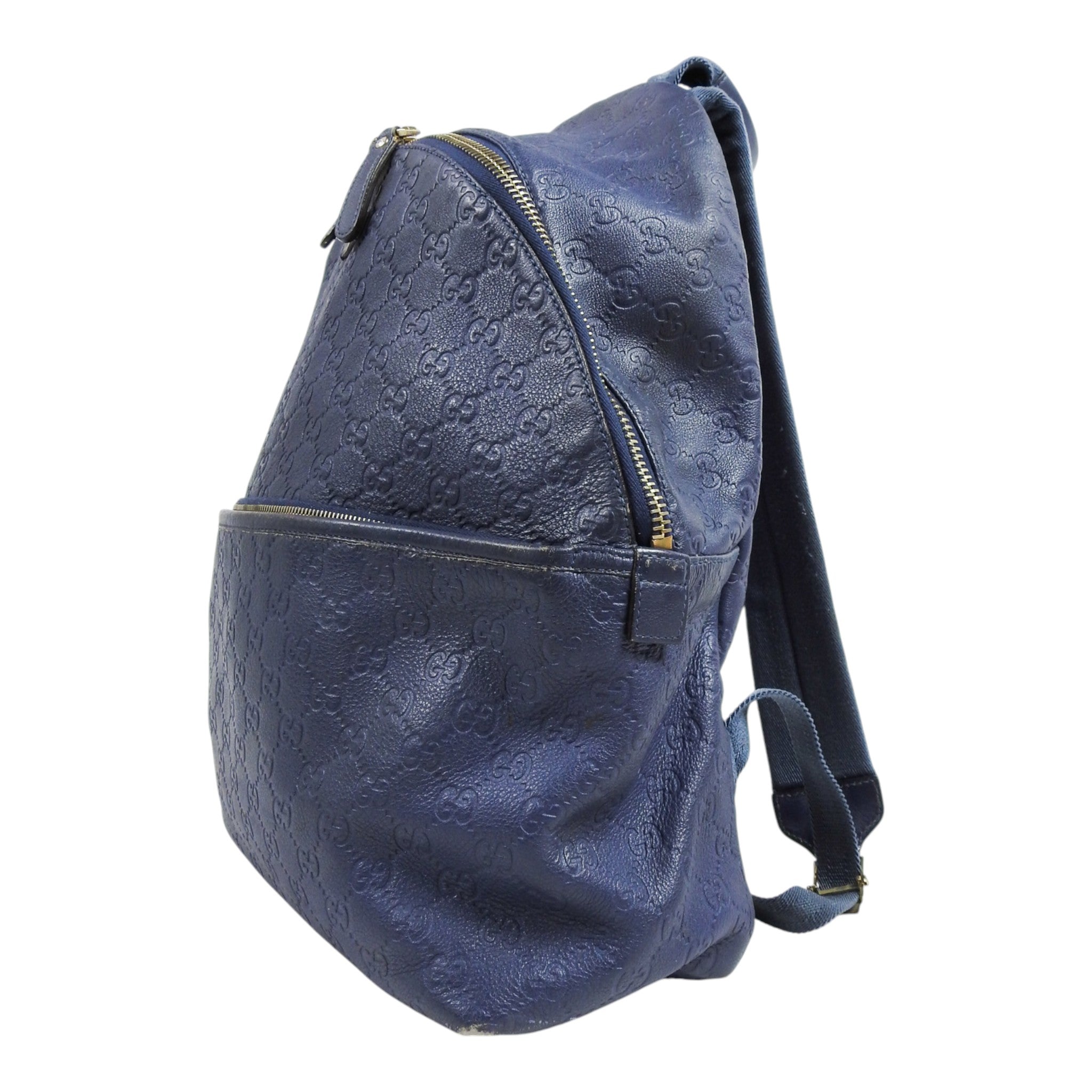 Gucci Leather GG Monogramed Backpack