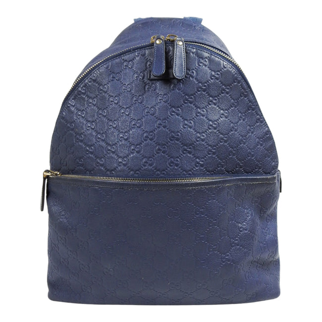 Gucci Leather GG Monogramed Backpack