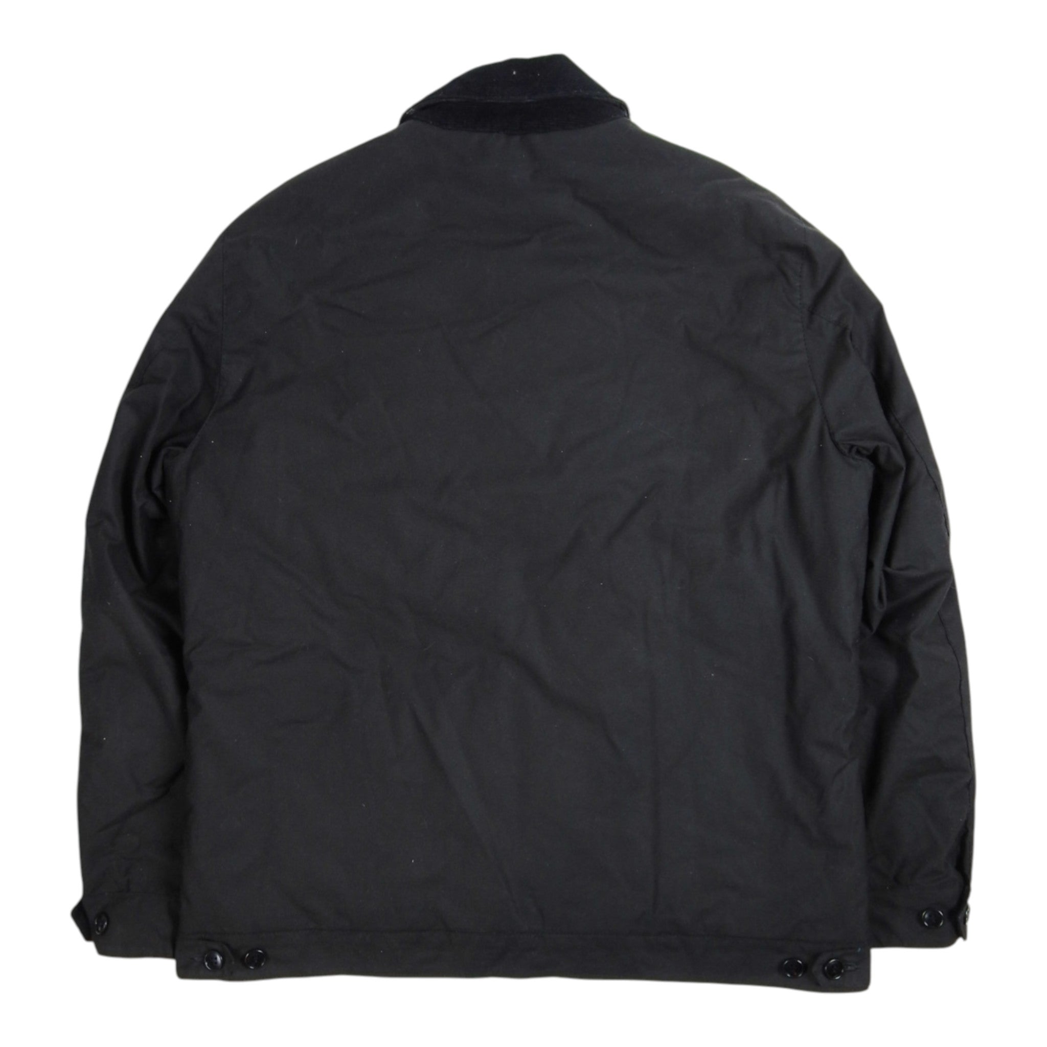 Barbour Keadby Black Waxed Size Medium
