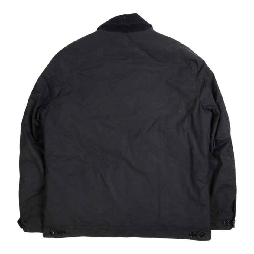 Barbour Keadby Black Waxed Size Medium