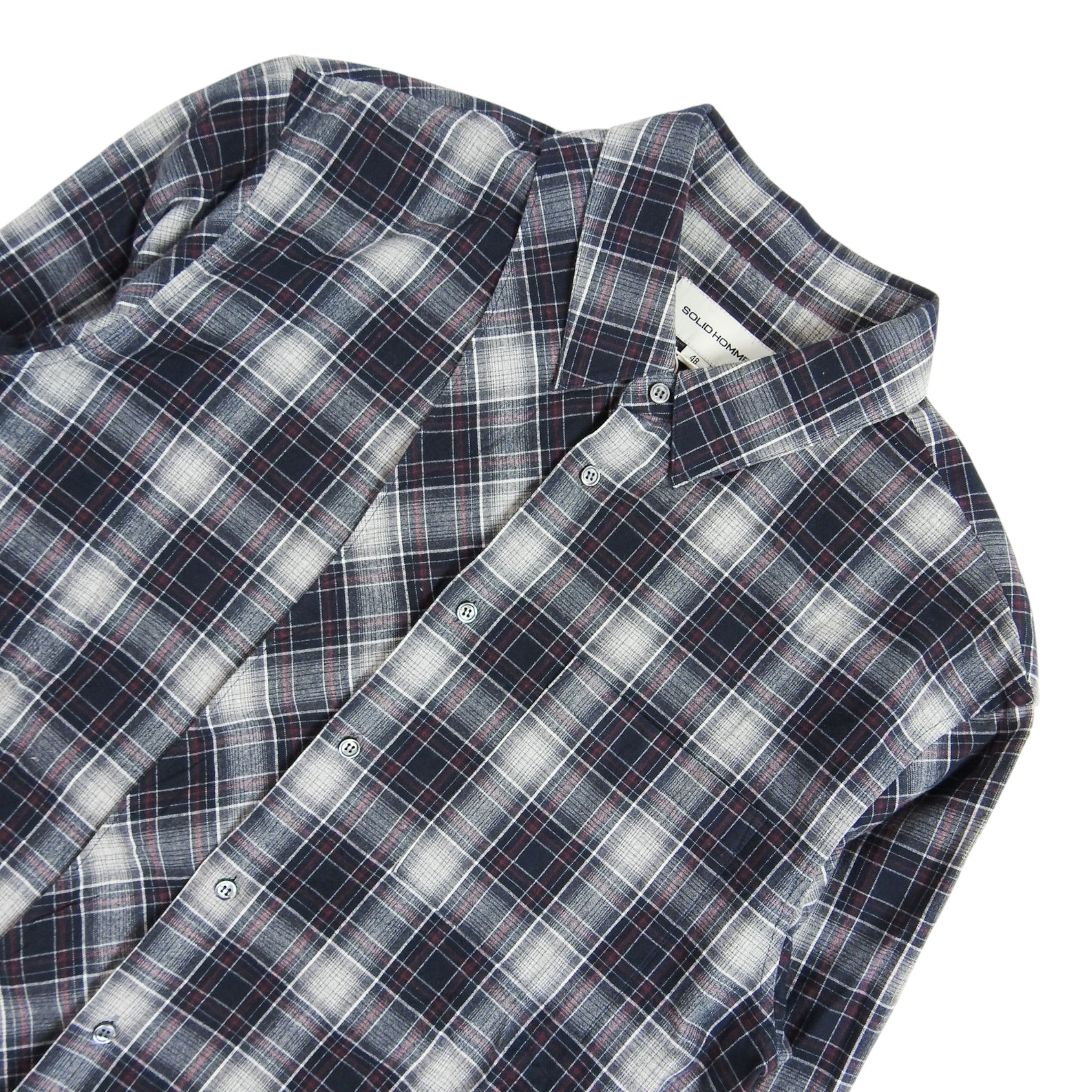 Solid Homme Flannel Size 48