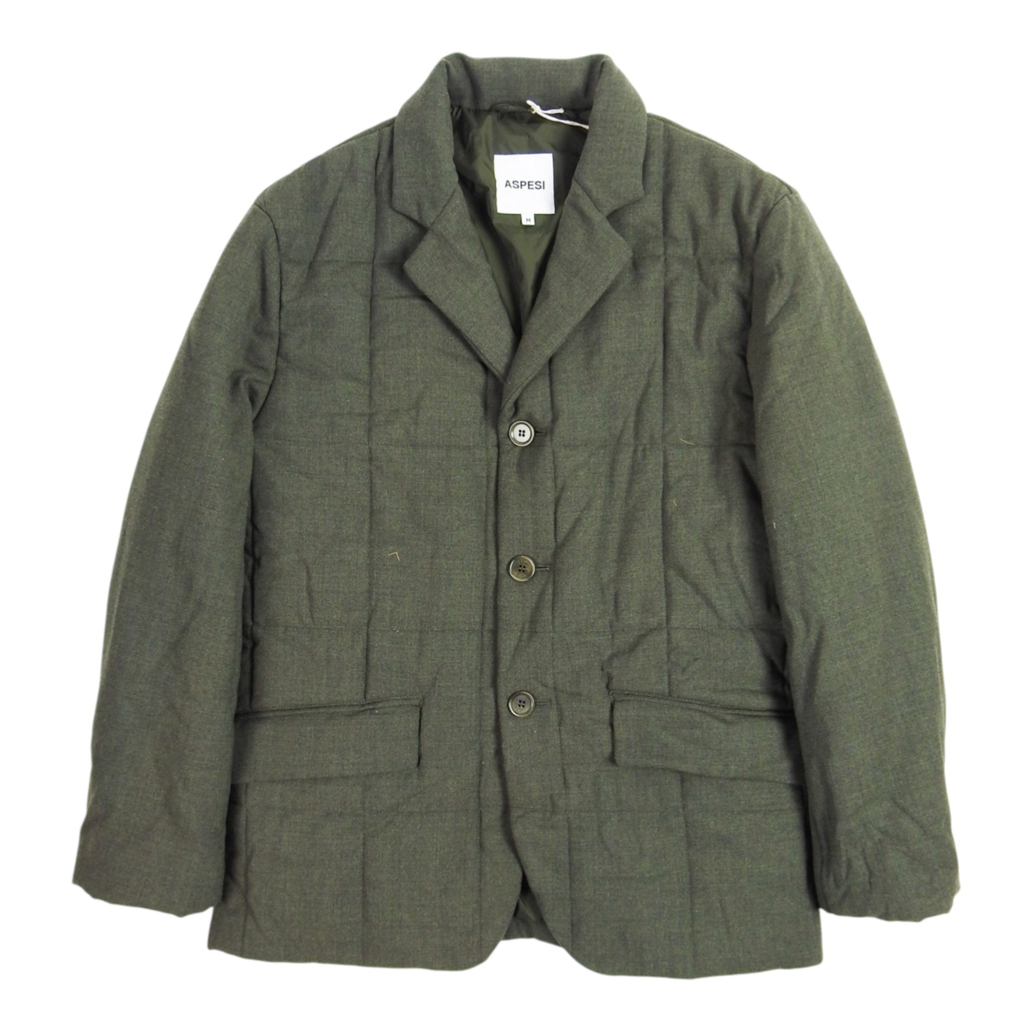 Aspesi Padded Green Blazer Size Medium