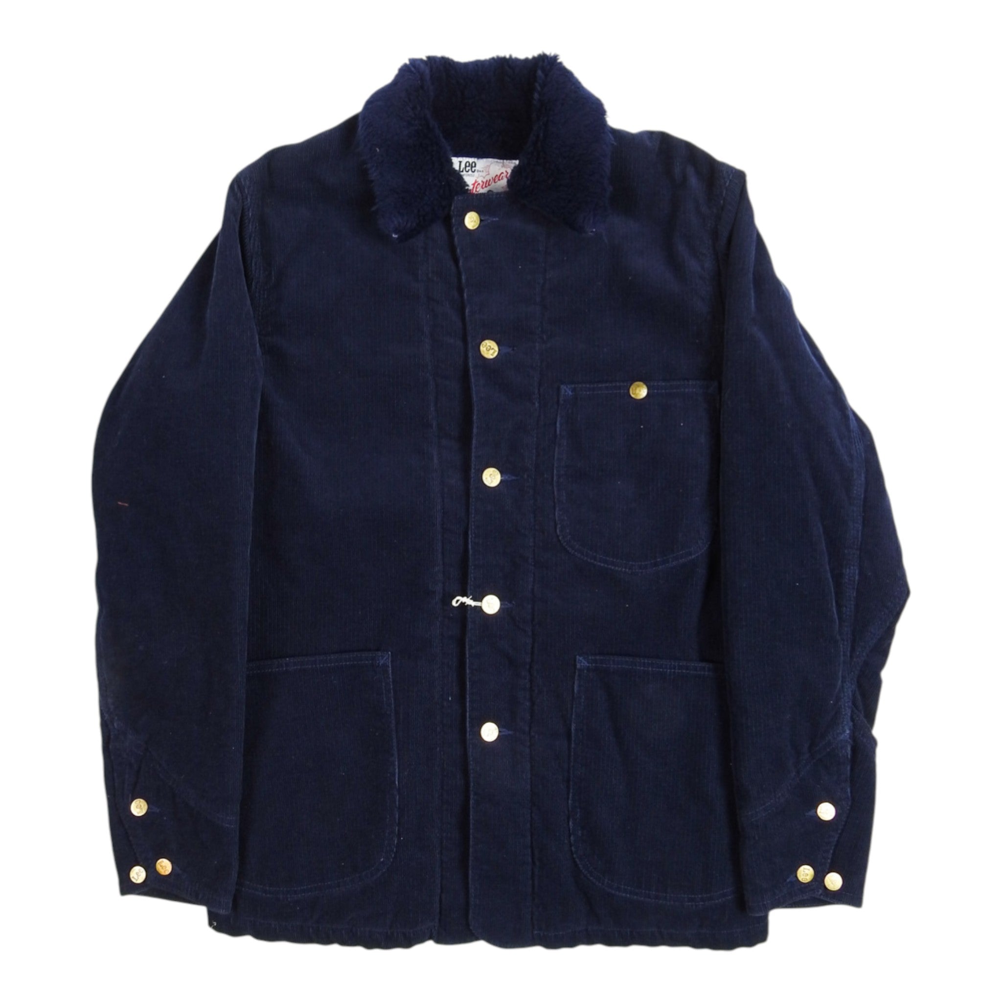 Lee Storm Riders Cord Sherpa Jacket Size Medium