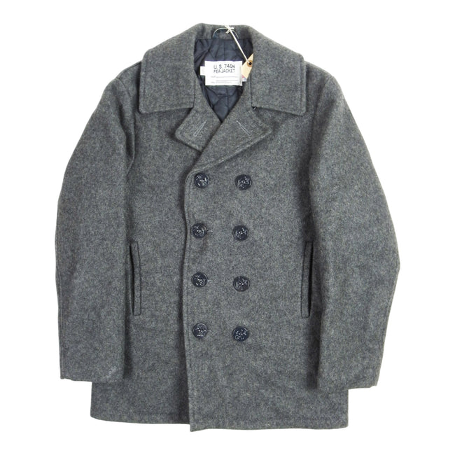 Schott US 740N Grey Peacoat Size 38