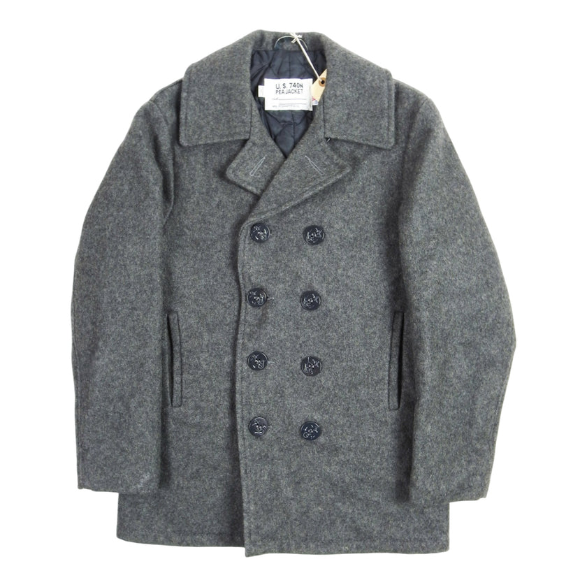 Schott US 740N Grey Peacoat Size 38