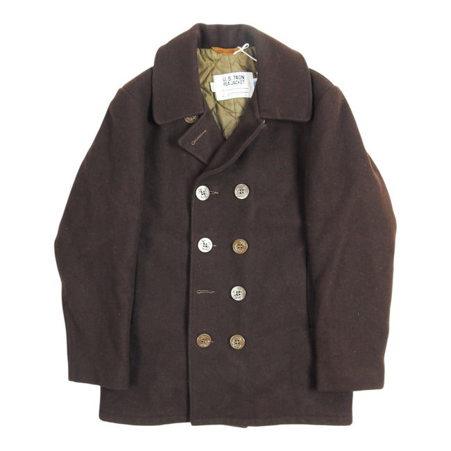 Schott US 740N Brown Peacoat Size 38