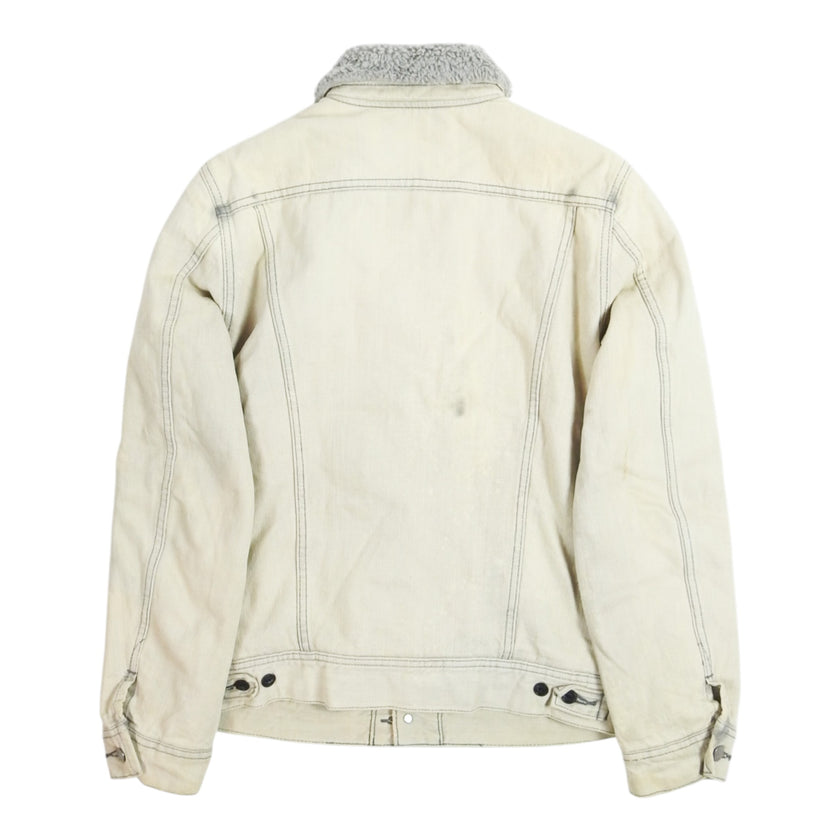 Lee Storm Riders Bleached Sherpa Trucker Size Medium