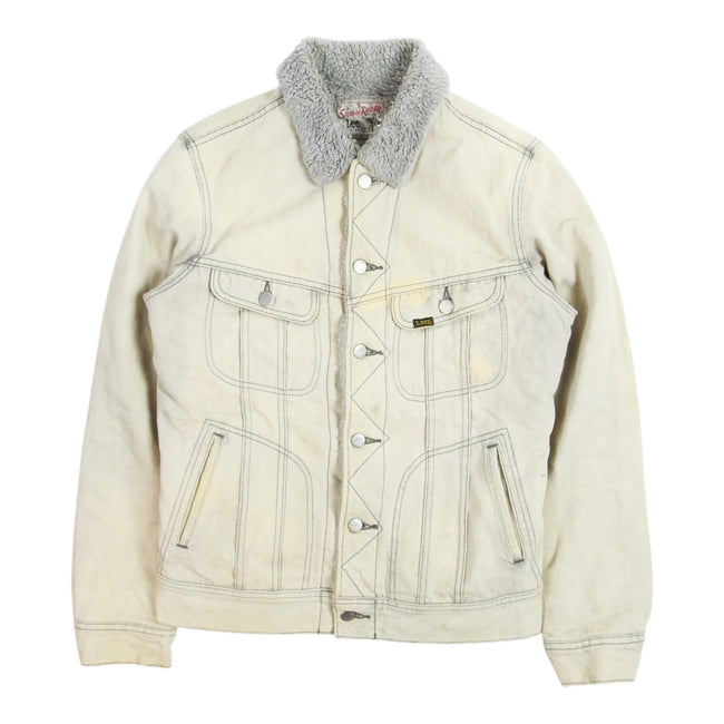 Lee Storm Riders Bleached Sherpa Trucker Size Medium