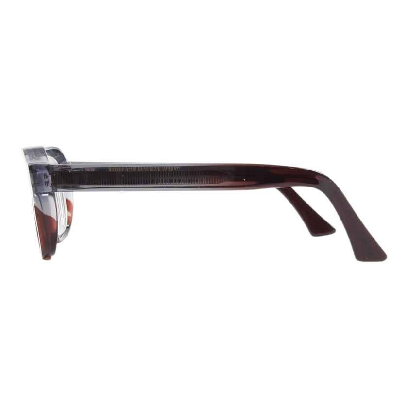 Cutler & Gross Grey/Brown Ombre Aviator Glasses