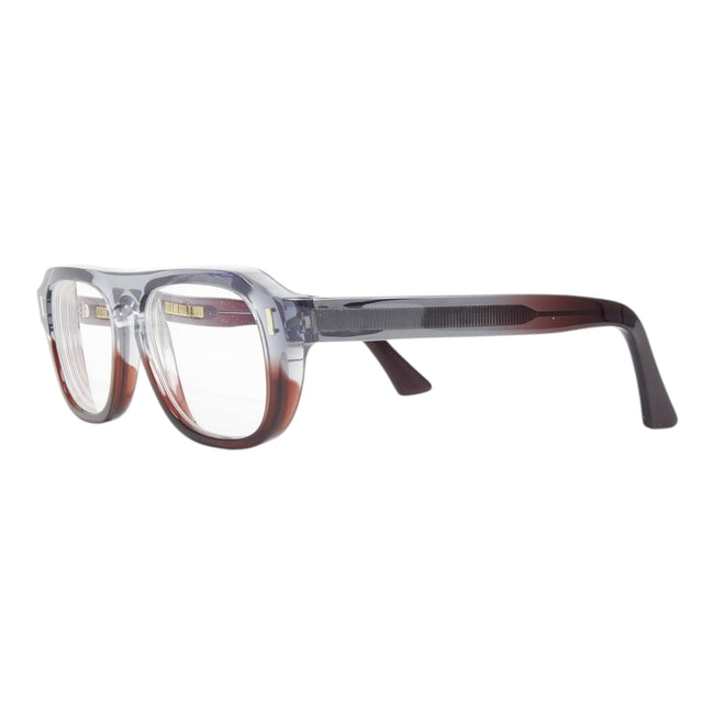 Cutler & Gross Grey/Brown Ombre Aviator Glasses