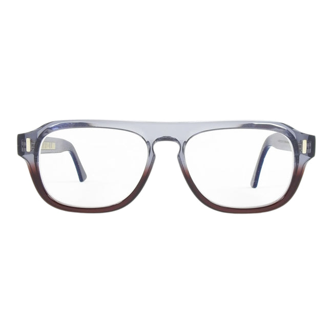 Cutler & Gross Grey/Brown Ombre Aviator Glasses