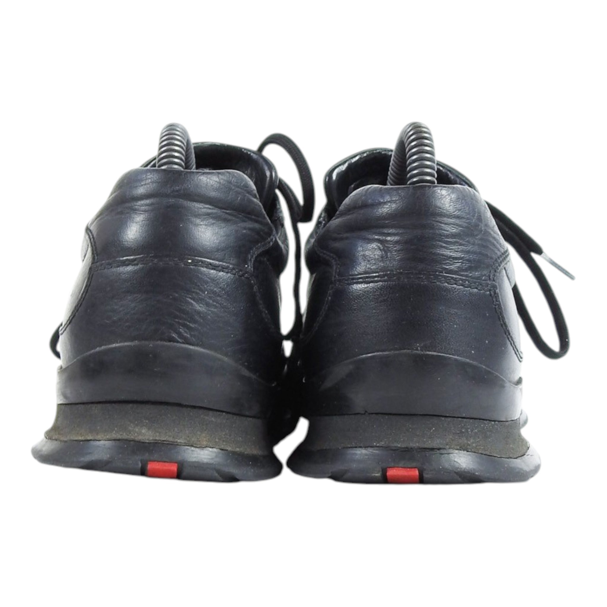 Prada Black Square Toe Sneakers Size 8.5