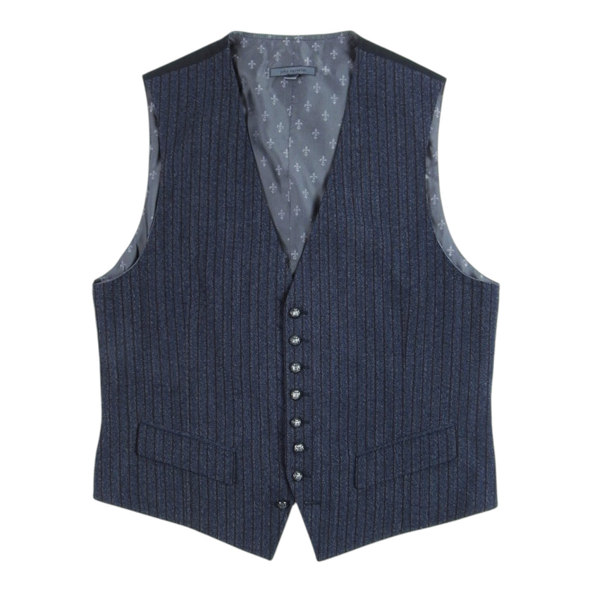 John Varvatos Striped Waistcoat Size 52