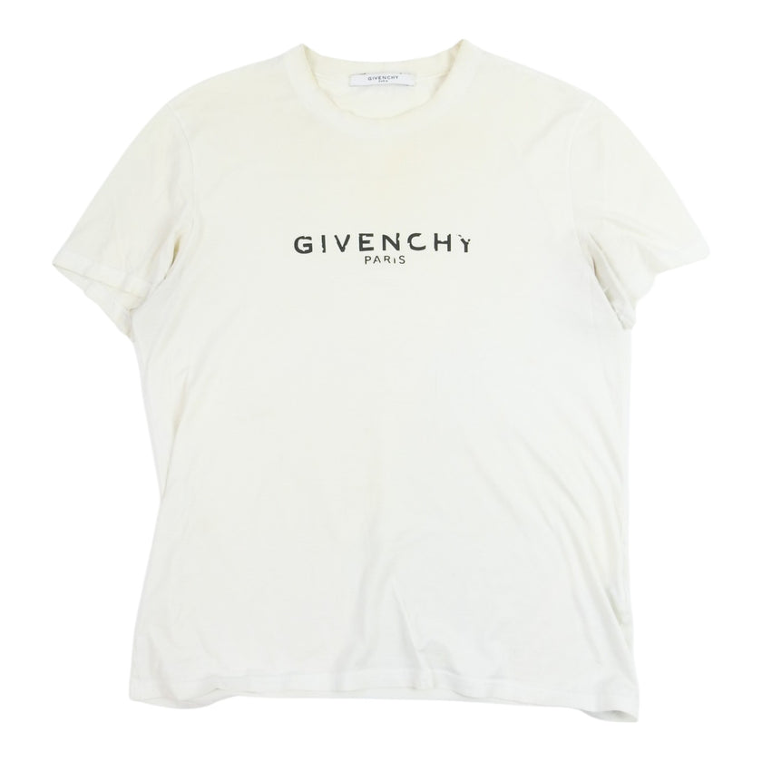 Givenchy White Logo T-Shirt Size Large