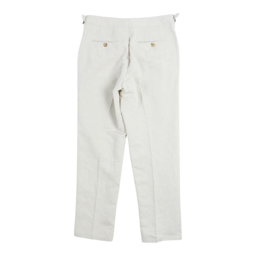 Tessuti Sondrio Linen Trousers Size 46