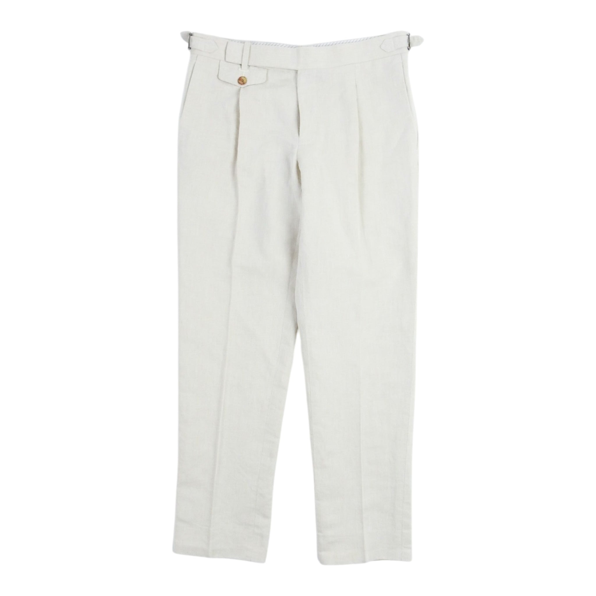 Tessuti Sondrio Linen Trousers Size 46