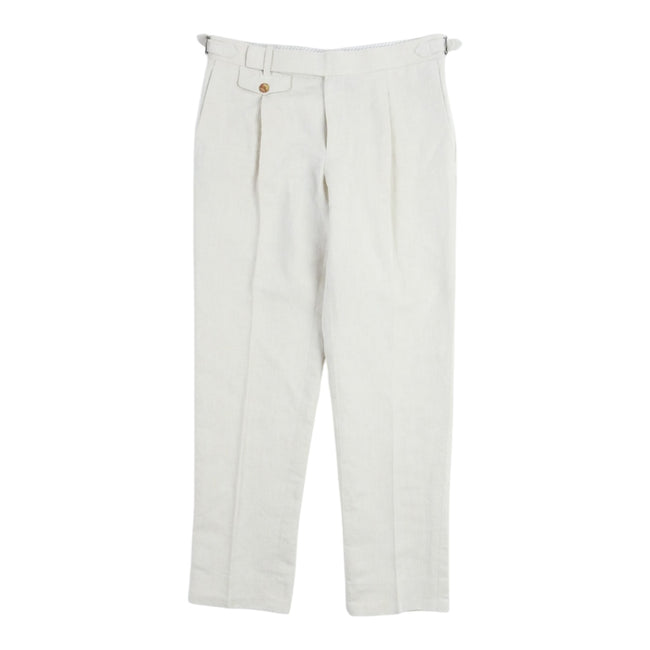 Tessuti Sondrio Linen Trousers Size 46