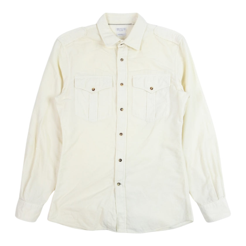 Brunello Cucinelli Corduroy Shirt Size Medium
