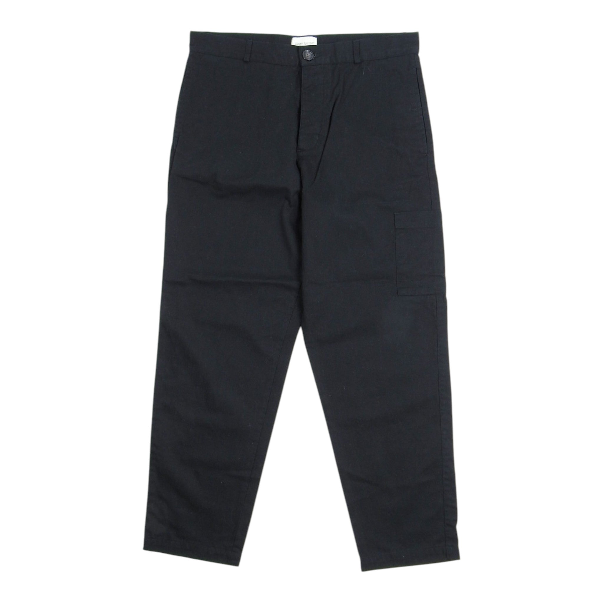 Oliver Spencer Black Wide Chino Size Medium