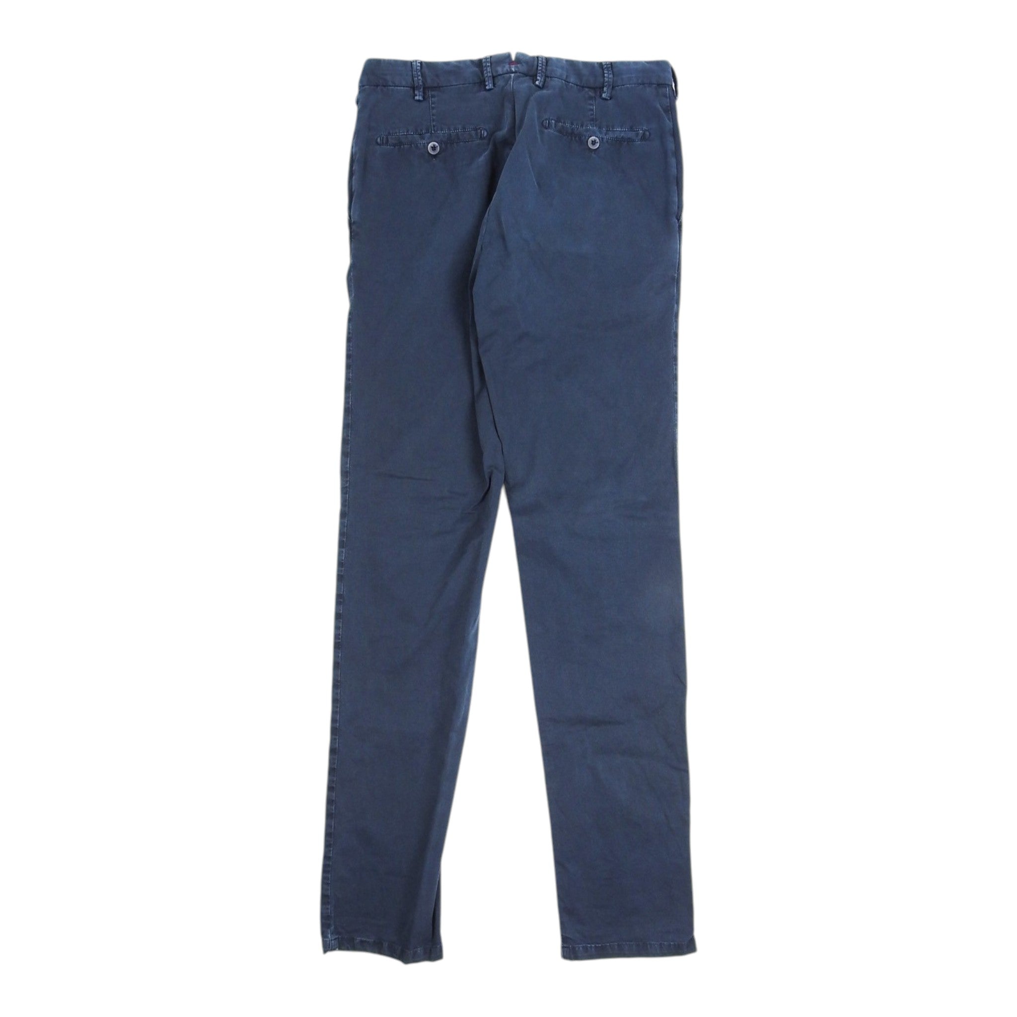 Isaia Navy Washed Chinos Size 48