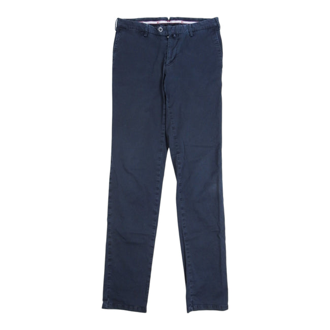 Isaia Navy Washed Chinos Size 48