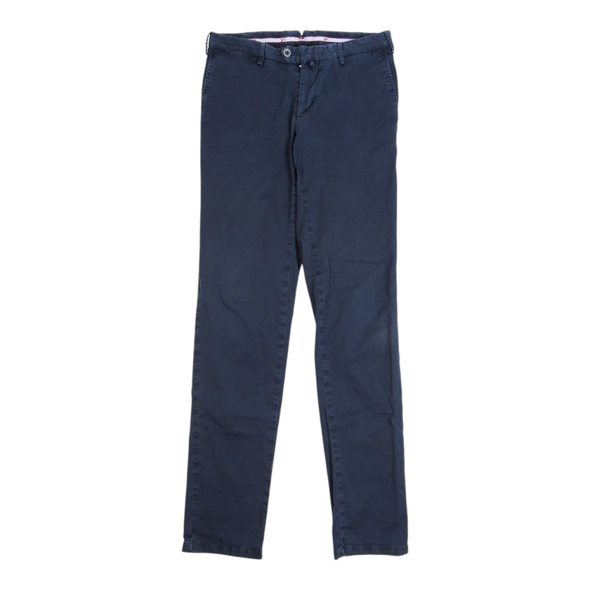 Isaia Navy Washed Chinos Size 48