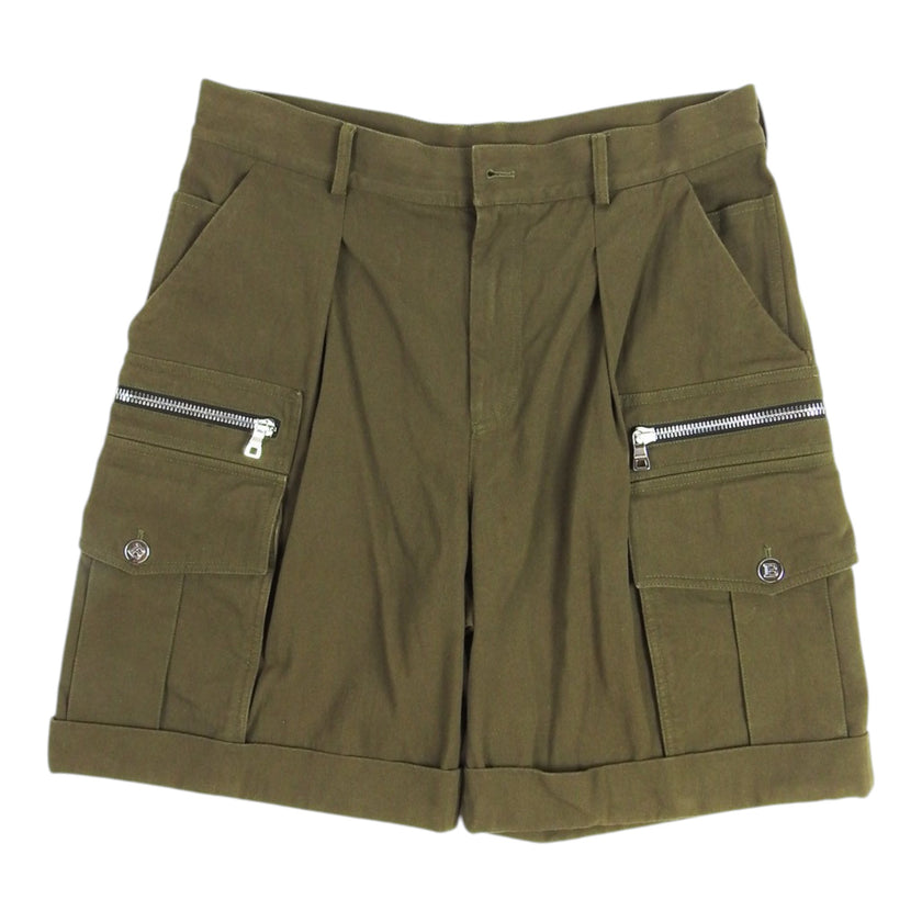 Balmain Olive Shorts Size 48