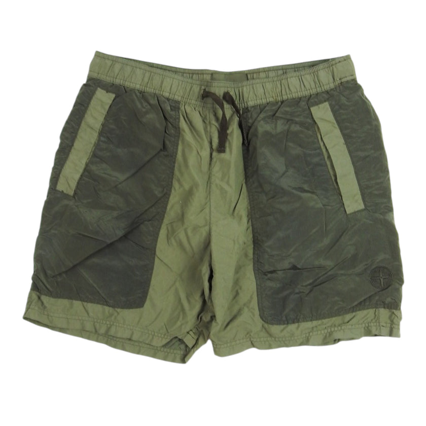 Stone Island Green Swim Shorts Size Medium