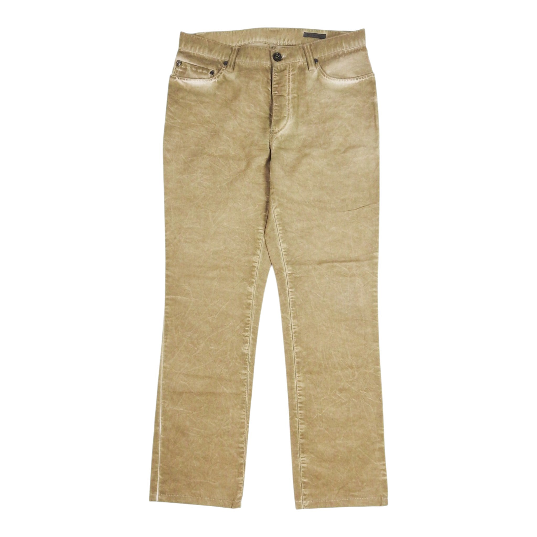 John Varvatos Brown Washed Trousers Size 30