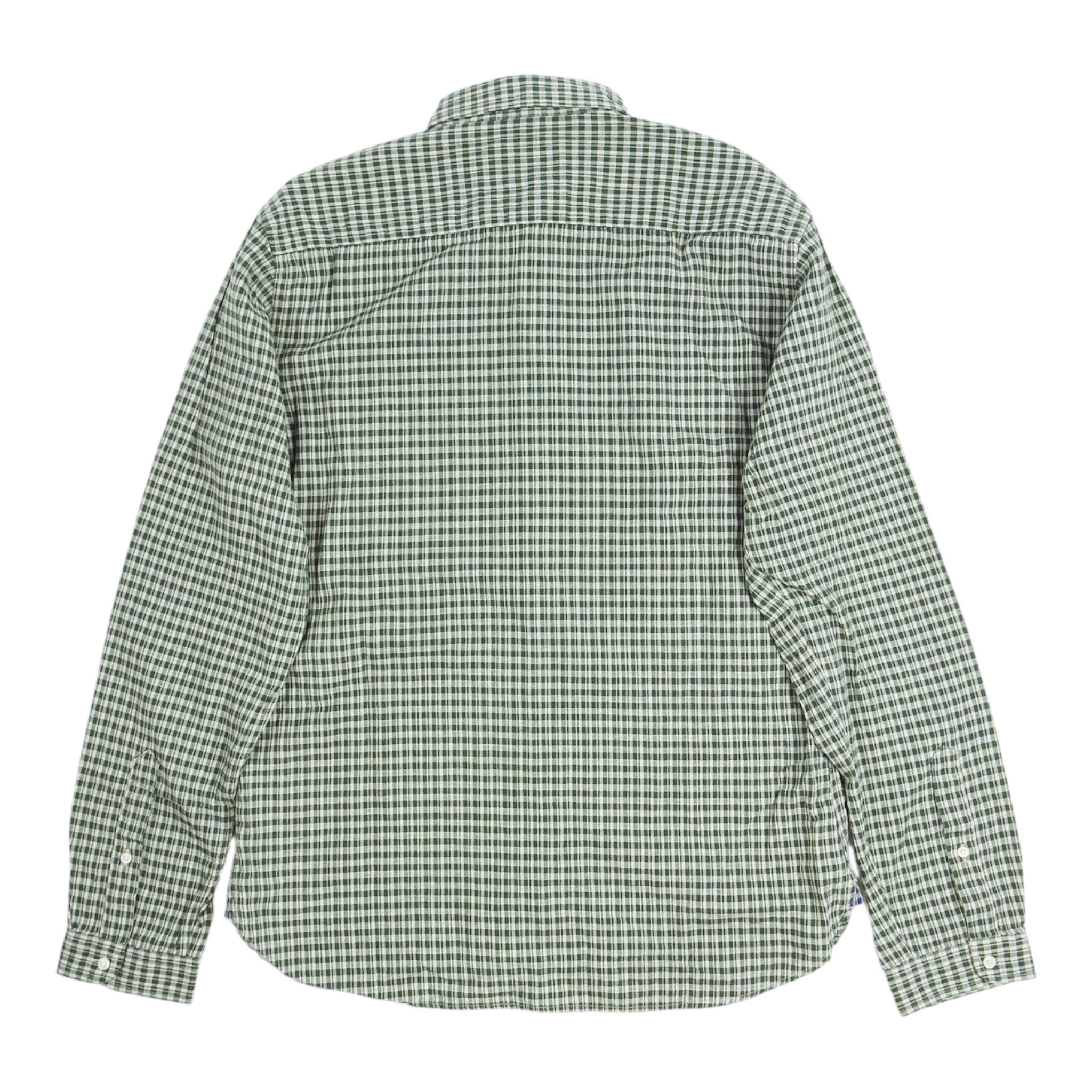 Oliver Spencer Green Check Shirt Size 16