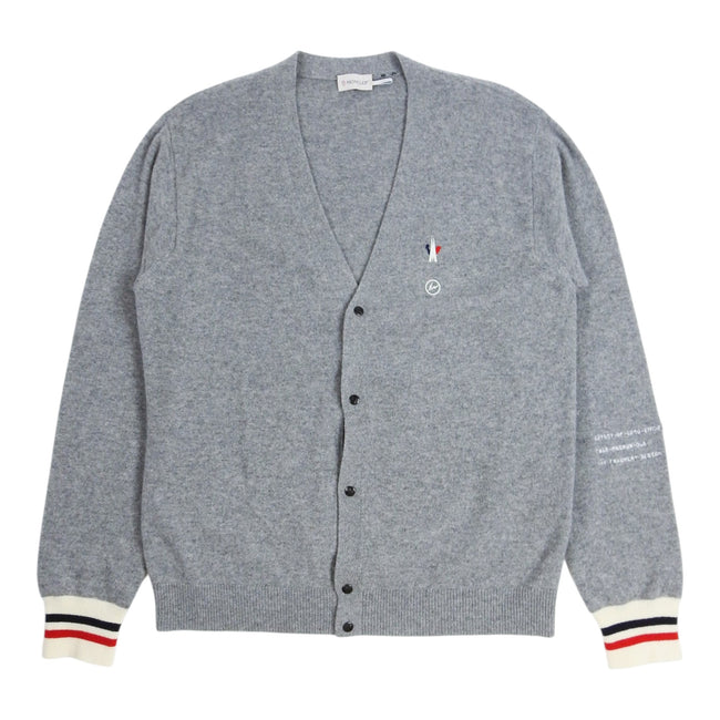 Moncler x FRAGMENT Design Grey Cardigan Size Large