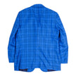 Kiton Blue Plaid Blazer Size 55