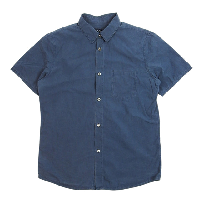 A.P.C. Navy SS Shirt Size Medium
