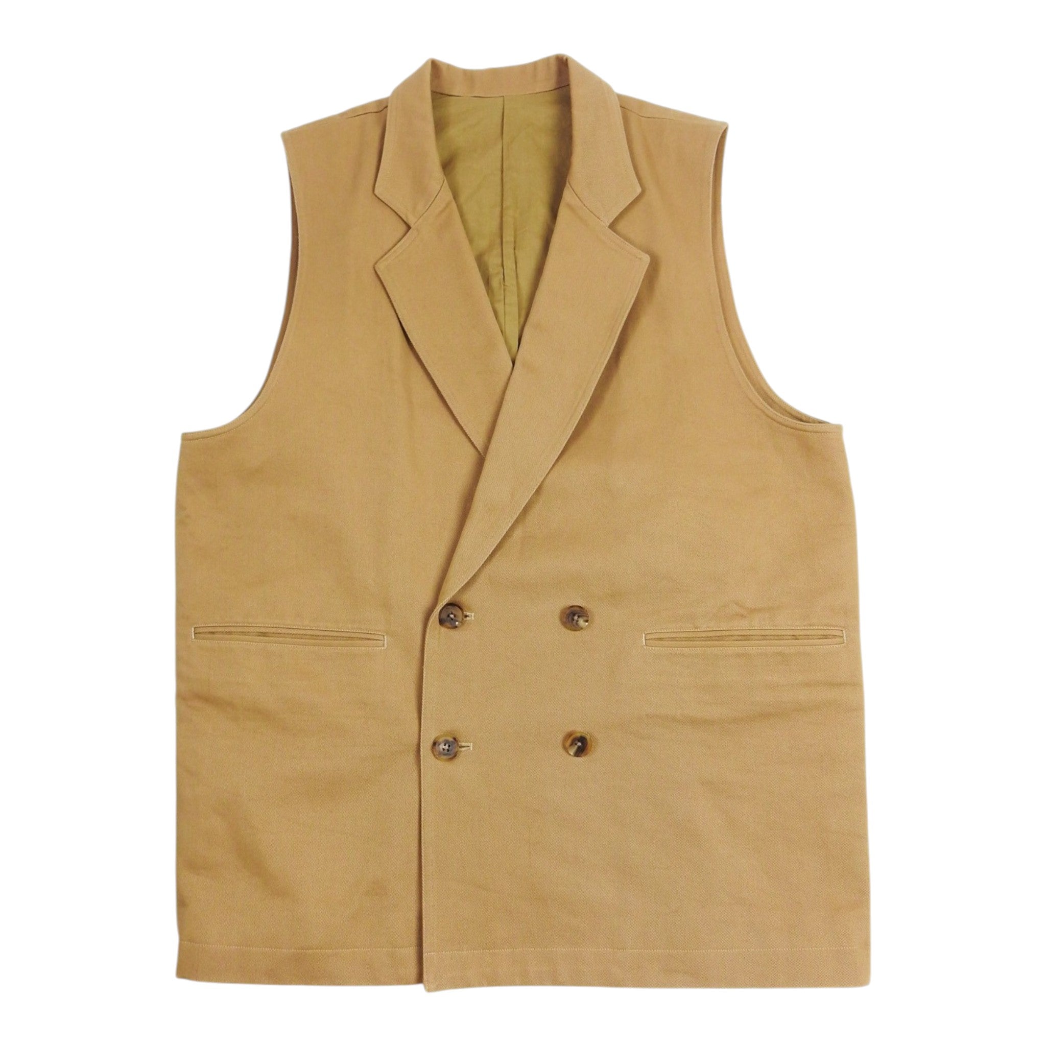 Stein Double Breasted Canvas Vest Size Medium