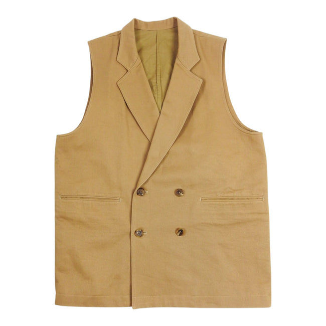 Stein Double Breasted Canvas Vest Size Medium