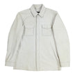 John Varvatos Leather Overshirt Size 50