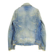 Balmain Denim Moto Jacket Size Large