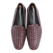 Bottega Veneta Maroon Woven Loafers Size 44