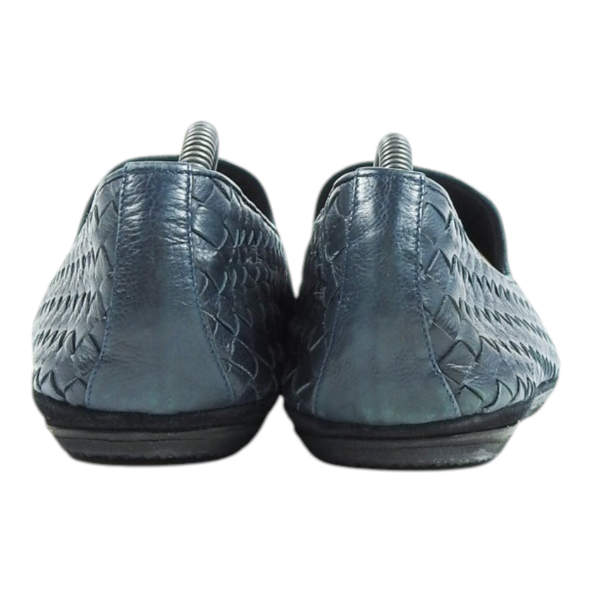 Bottega Veneta Navy Woven Loafers Size 44