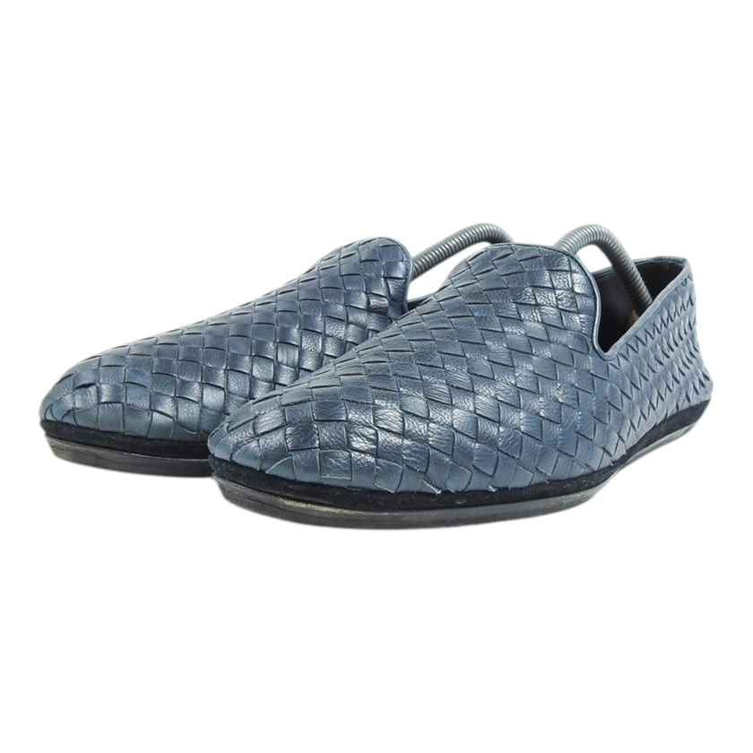 Bottega Veneta Navy Woven Loafers Size 44