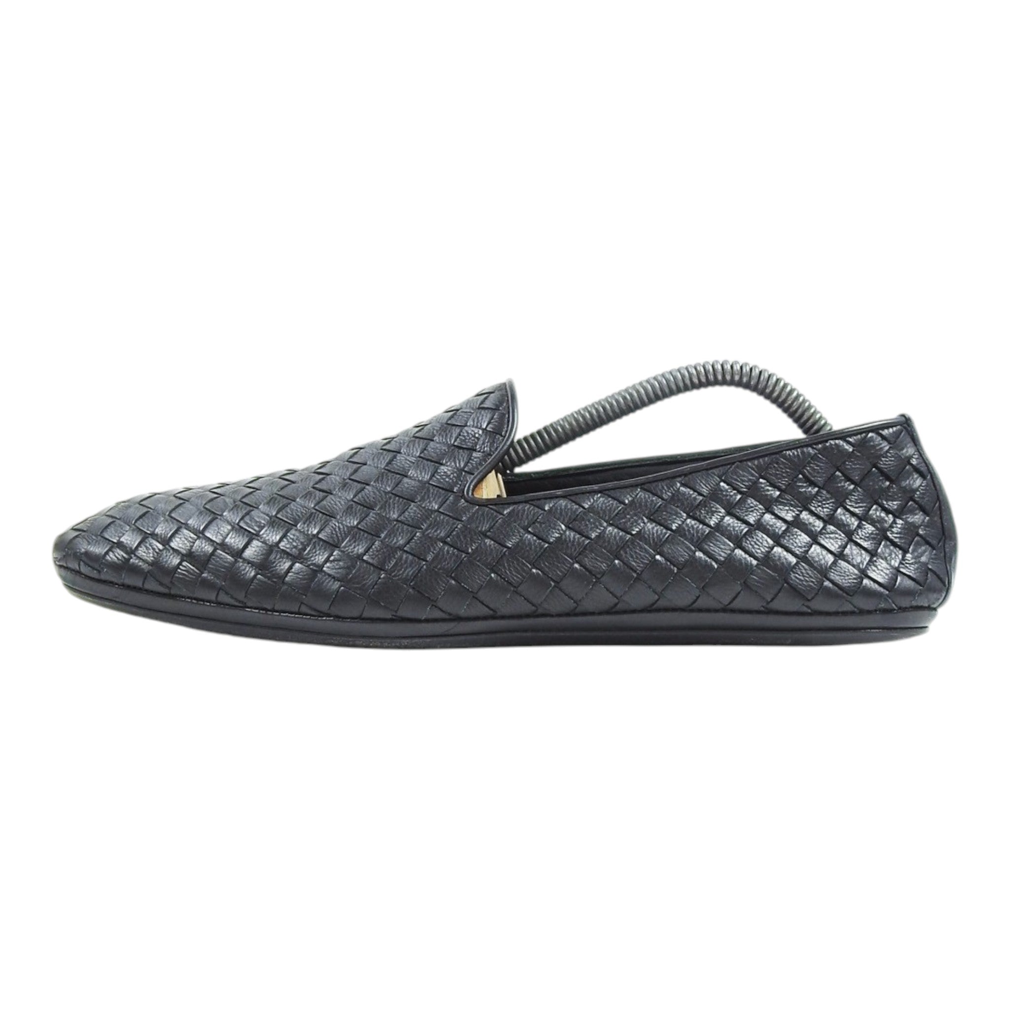 Bottega Veneta Black Woven Loafers Size 44