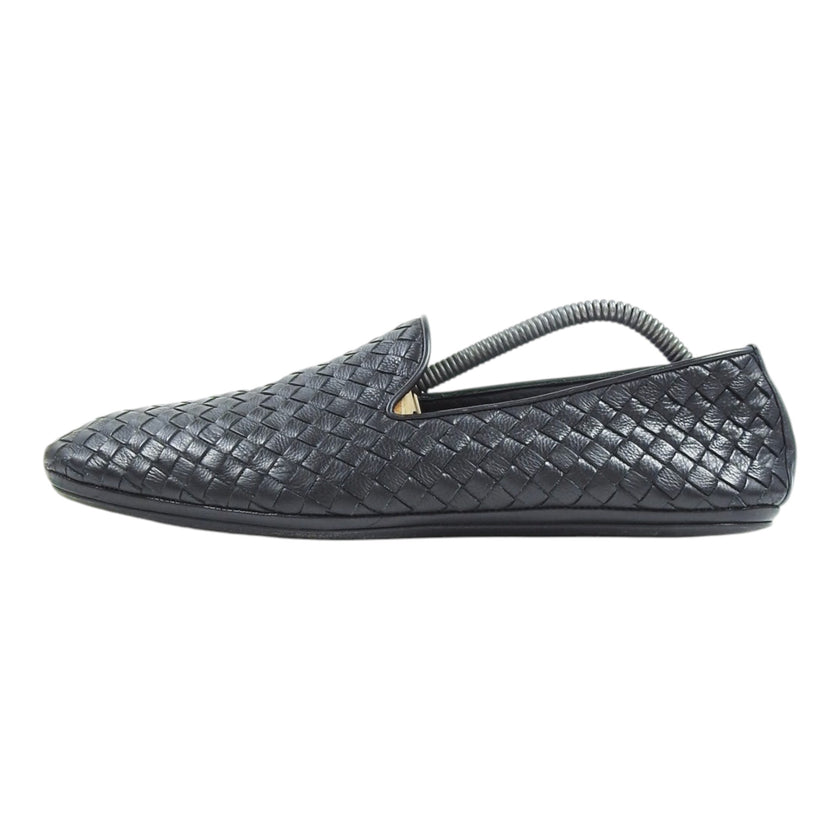 Bottega Veneta Black Woven Loafers Size 44
