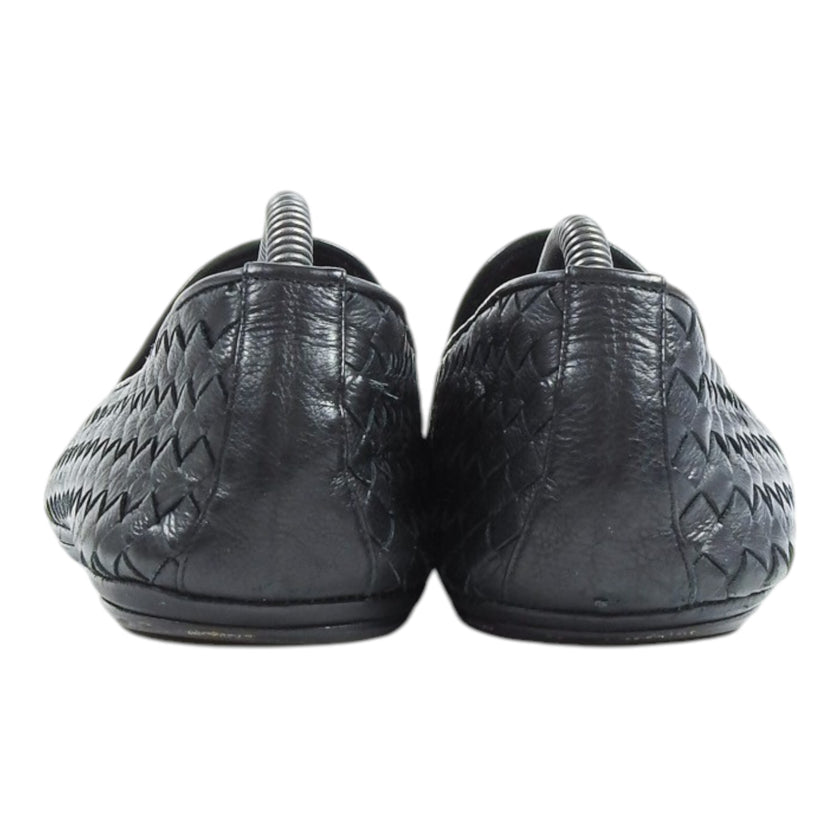 Bottega Veneta Black Woven Loafers Size 44