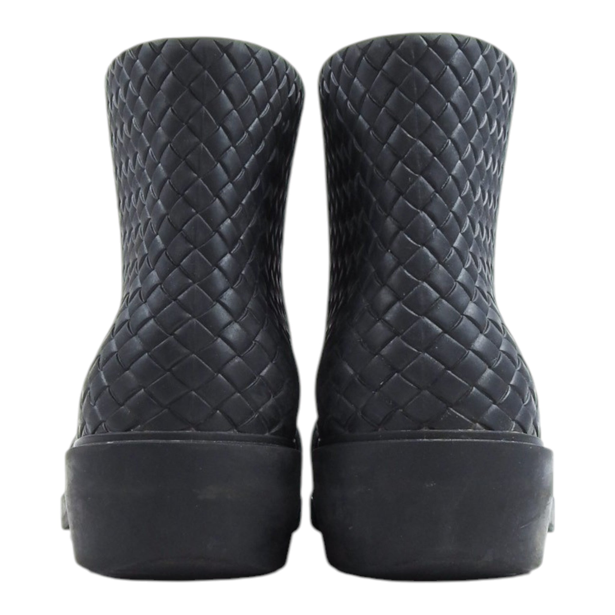 Bottega Veneta Woven Rubber Boots Size 41