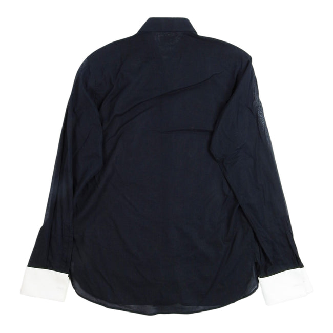 Saint Laurent Paris Contrast Tuxedo Shirt Size 15 1/2