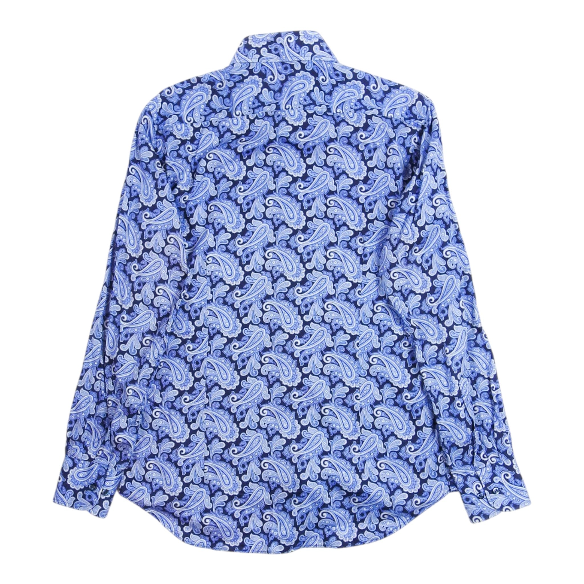 Etro Blue Paisley Shirt Size 39
